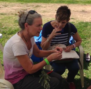 Karen Walker demonstrating propagation techniques